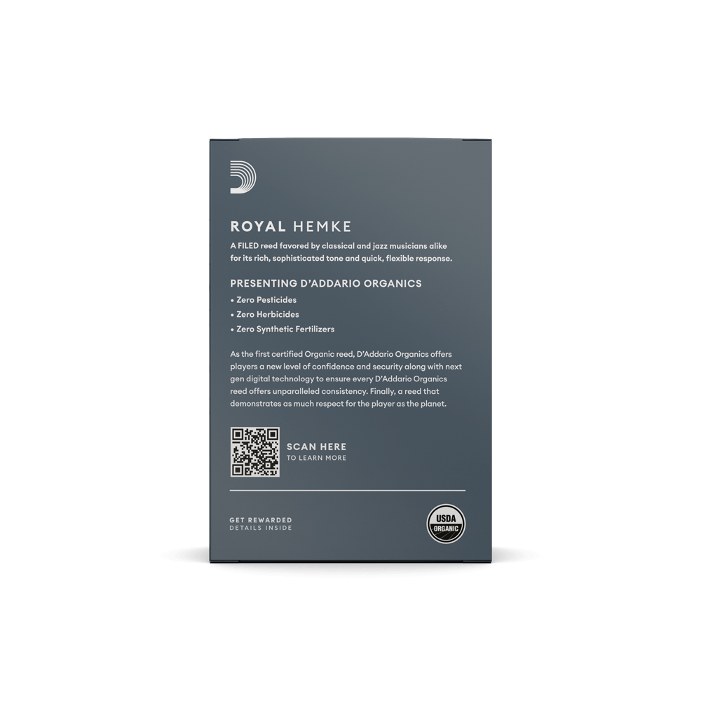 D'addario Royal Hemke Organic Alto Saxophone Reeds, Strength 3.0, 10-pack - Saxofoon riet - Variation 3