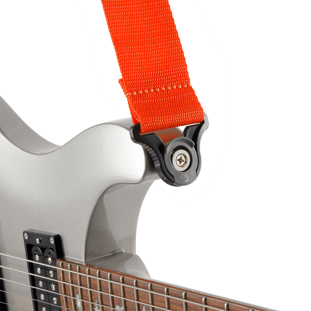 D'addario Sangle Auto Lock Pour Guitare, Orange - Gitaarriem - Variation 3