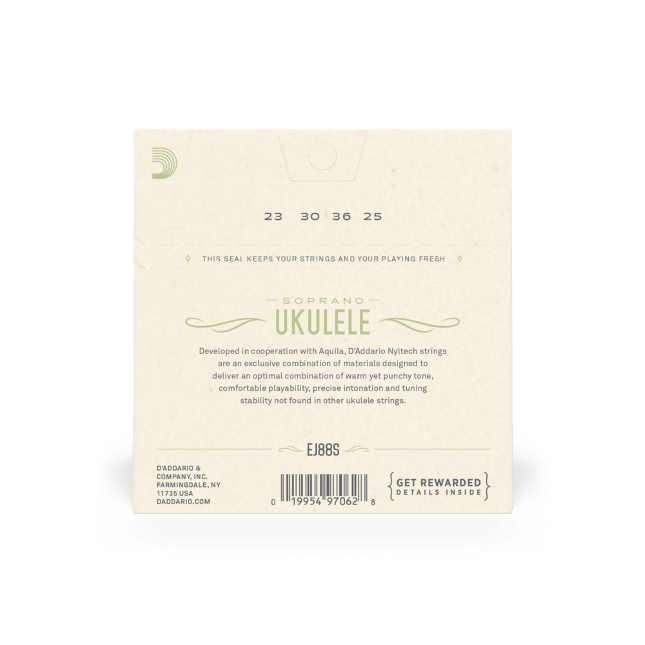 D'addario Ukulele Soprano Nyltech 024.026 Ej88s - Ukulelesnaren - Variation 2