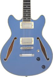 Semi hollow elektriche gitaar D'angelico Excel Mini DC Tour - Slate blue