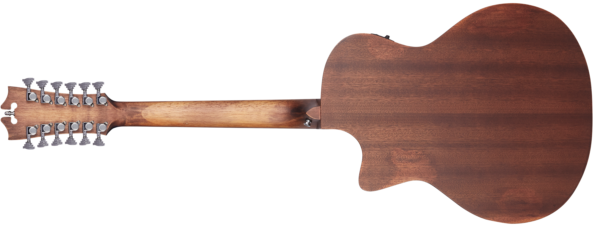 D'angelico Premier Fulton Ls 12-string Grand Auditorium Cw 12c Tout Acajou Mer - Aged Mahogany - Folk gitaar - Variation 1