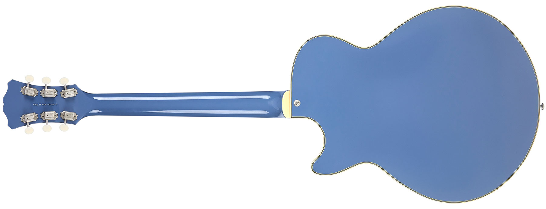 D'angelico Ss Tour Excel 2h Ht Eb - Slate Blue - Semi hollow elektriche gitaar - Variation 2