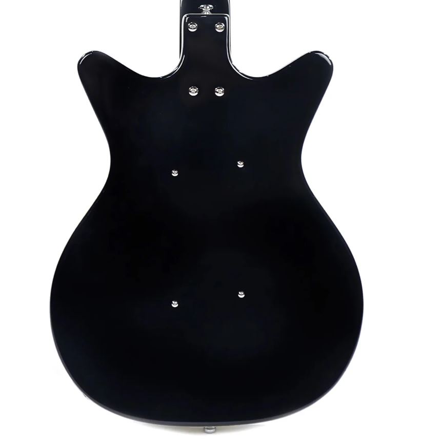 Danelectro '59 Dc Longscale - 4c Ss - Black - Solid body elektrische bas - Variation 2