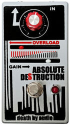 Overdrive/distortion/fuzz effectpedaal Death by audio Absolute Destruction Fuzz