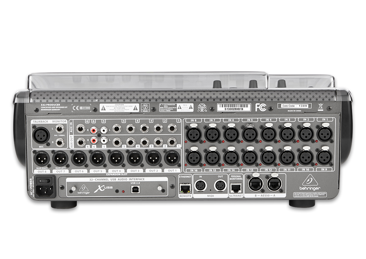 Decksaver Behringer Pro X32 Producer Cover - Draaitafelafdekking - Variation 1