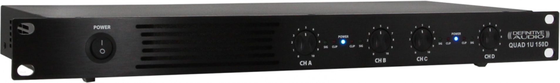 Definitive Audio Quad 1u 150d - Multi-kanalen krachtversterker - Main picture