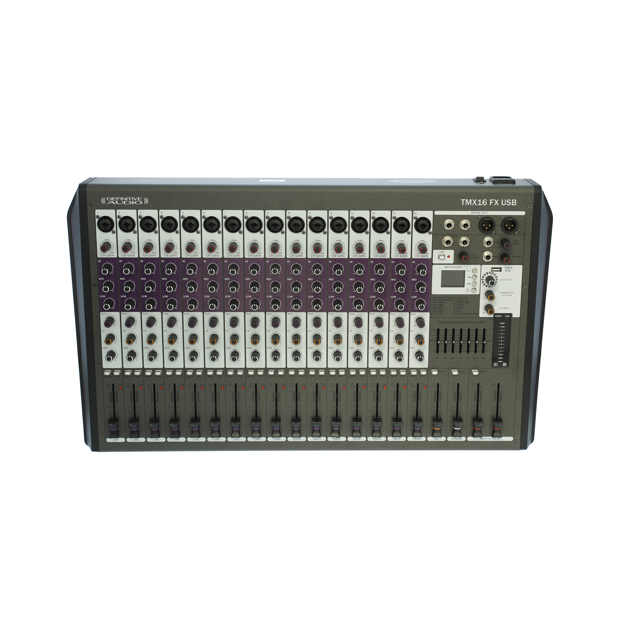 Definitive Audio Tmx16 Fx Usb - Analoge Mengtafel - Variation 5