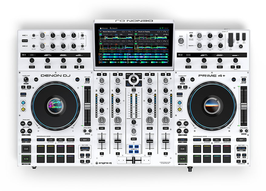 Denon Dj Prime 4 + White Edition - Standalone DJ Controller - Main picture