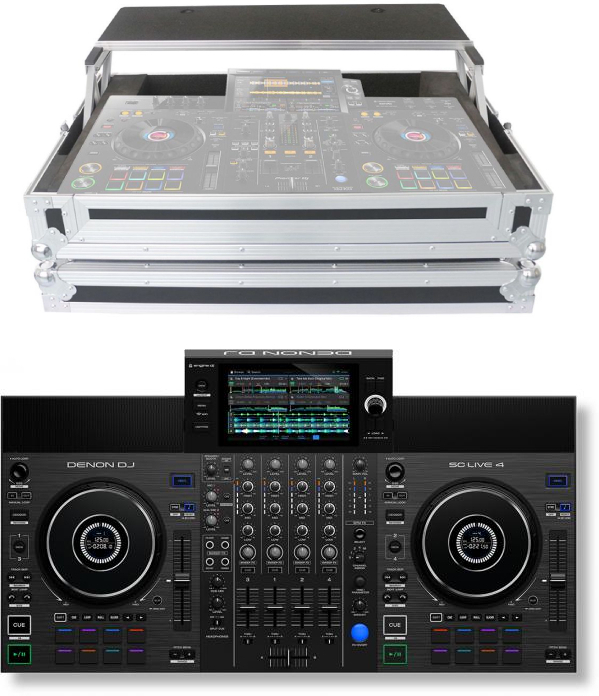 Denon Dj Sc Live 4  + Flight Power Acoustics - Case/flight/decksaver - Main picture