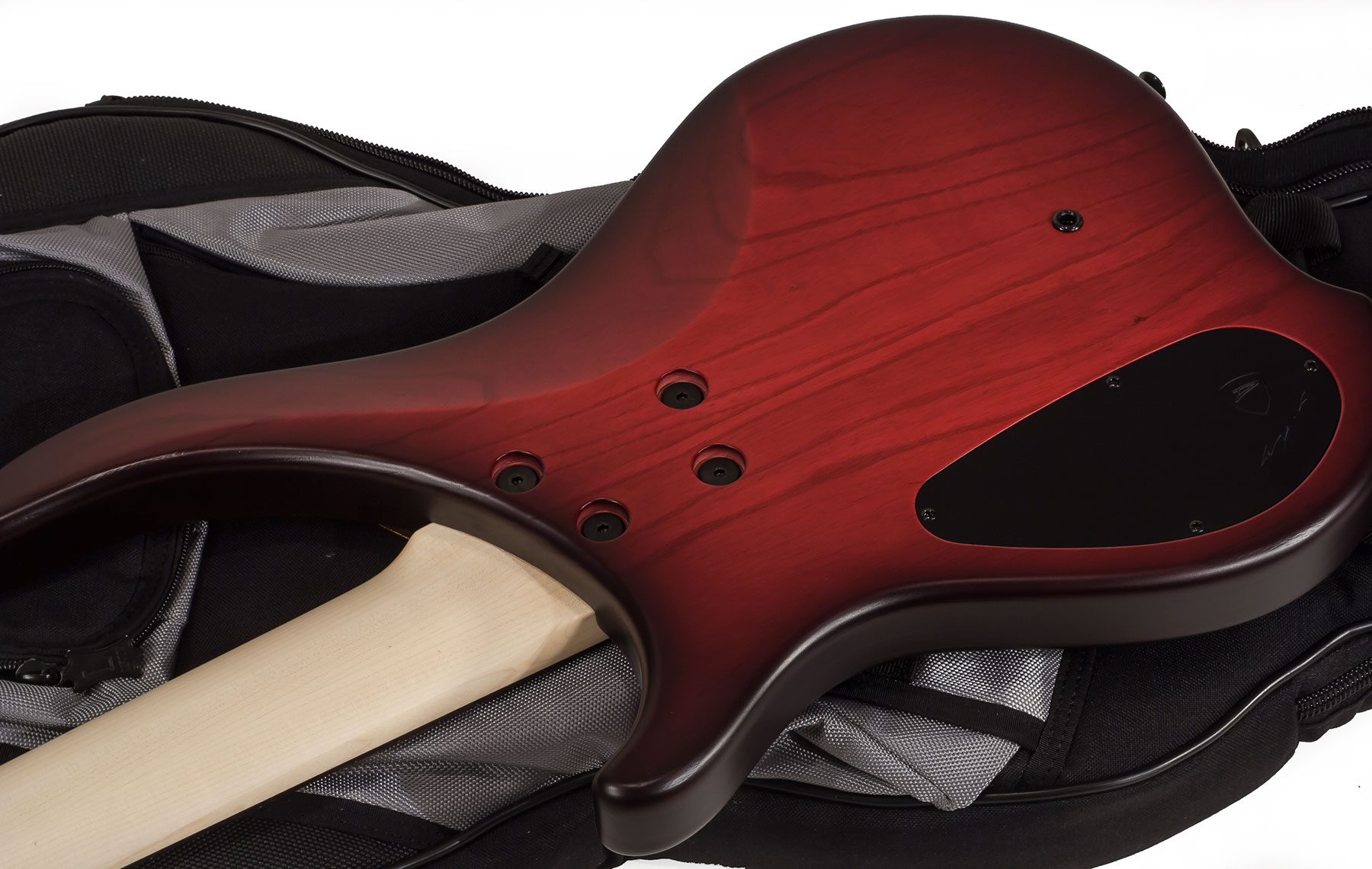 Dingwall Afterburner Abz 5 2-pickups Wen +housse - Trans Redburst Satin - Solid body elektrische bas - Variation 3