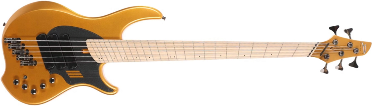 Dingwall Adam Nolly Getgood Ng3 5c Signature 3pu Active Mn - Gold Matte - Solid body elektrische bas - Main picture