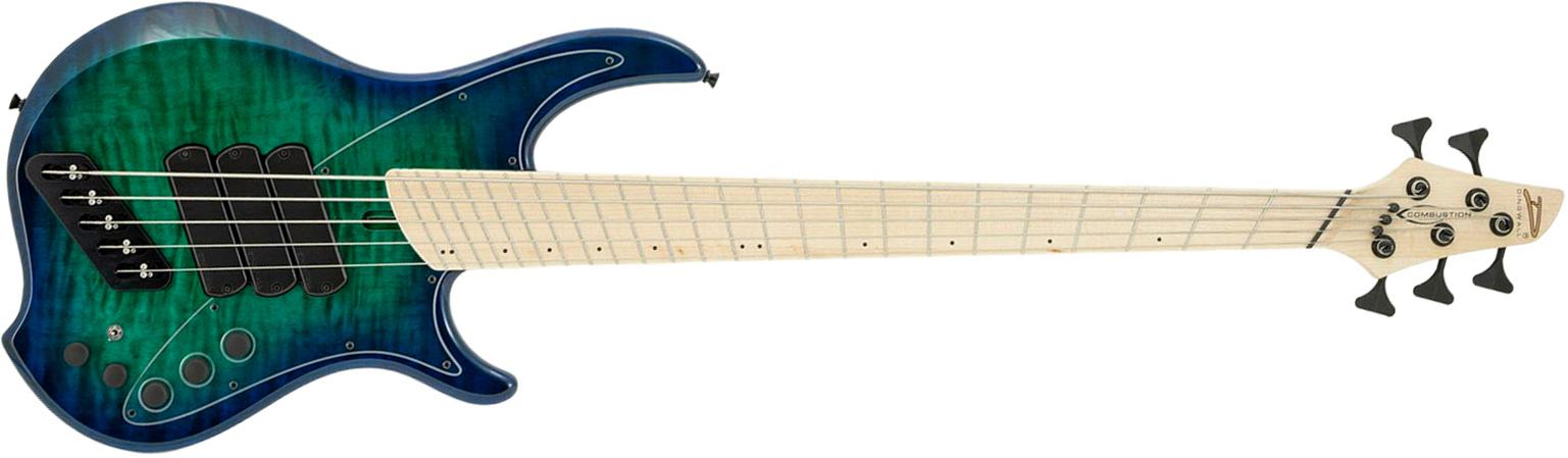 Dingwall Combustion Nashville Cn3 5c 3pu Active Mn - Whalepool Burst - Solid body elektrische bas - Main picture