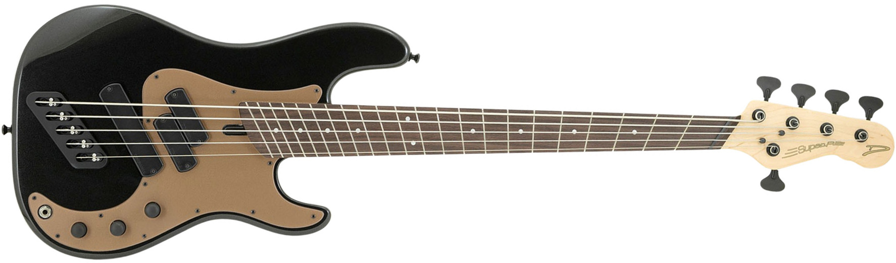 Dingwall Sp1 5c Rw - Gloss Metallic Black - Solid body elektrische bas - Main picture