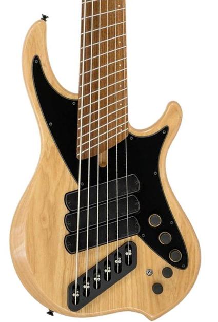 Solid body elektrische bas Dingwall Nashville Combustion 3-Pickups (6-String, PF) - natural