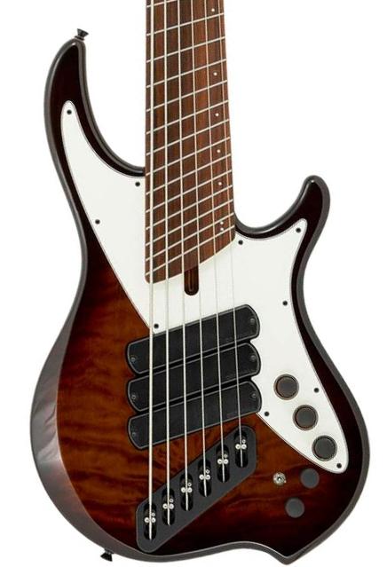 Solid body elektrische bas Dingwall Nashville Combustion 3-Pickups (6-String, PF) - vintage burst
