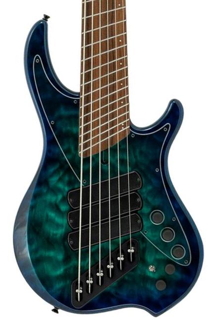 Solid body elektrische bas Dingwall Nashville Combustion 3-Pickups (6-String, PF) - Whalepool Burst