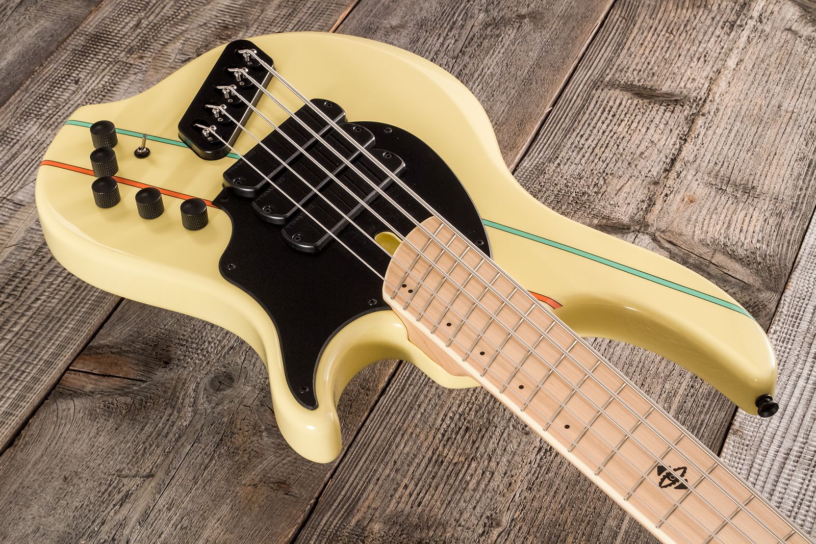 Dingwall John Taylor Rio Dream Jt3 5c Ltd Signature 3pu Active Mn - Creme - Solid body elektrische bas - Variation 6