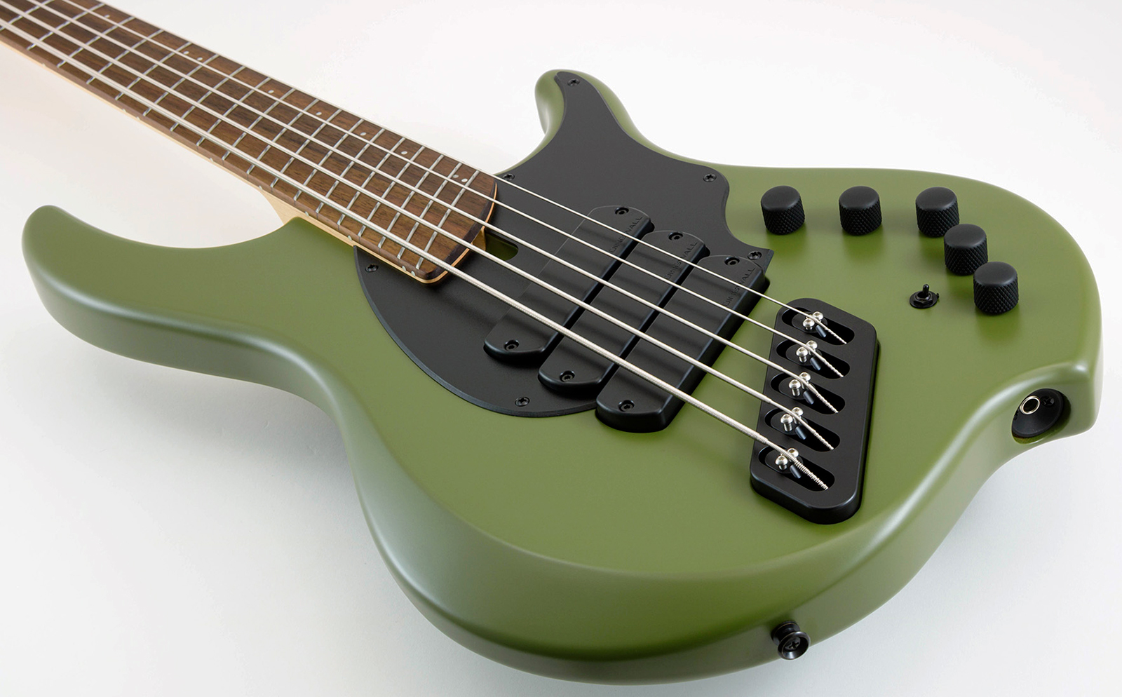 Dingwall Kyle Konkiel Combustion 5c 3pu Active Rw - Matte Army Green - Solid body elektrische bas - Variation 2