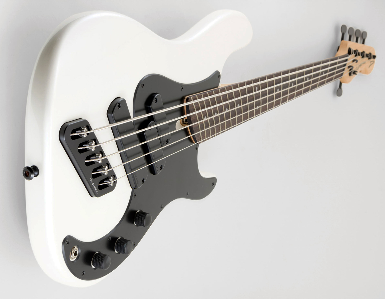 Dingwall Super P Sp1 5c Rw - Gloss Ducati Pearl White - Solid body elektrische bas - Variation 1
