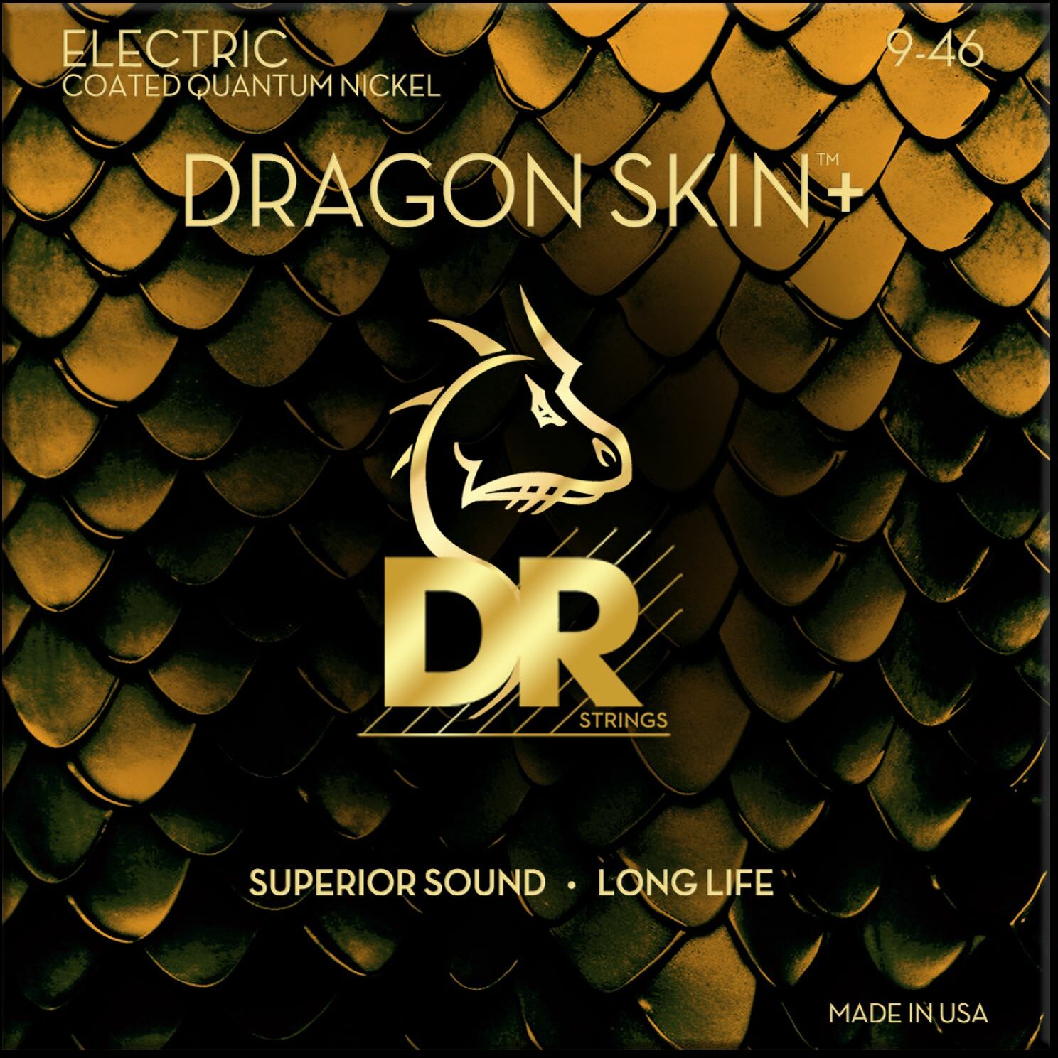 Dr Jeu De 6 Cordes Dragon Skin+ Core Technology Coated Wrap 9-46 - Elektrische gitaarsnaren - Main picture