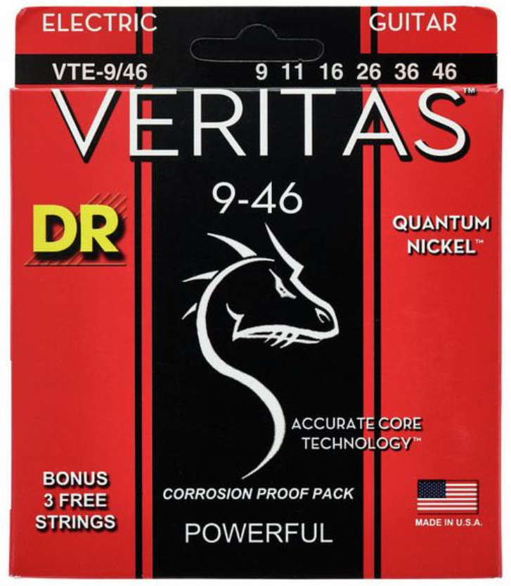 Dr Vte-9/46 Veritas Electric Guitar 6c 9-46 - Elektrische gitaarsnaren - Main picture