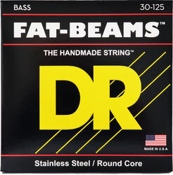 Elektrische bassnaren Dr FAT-BEAMS Stainless Steel 30-125 - Snarenset