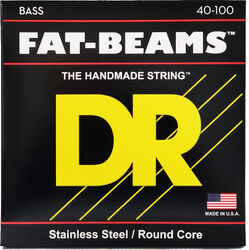 Elektrische bassnaren Dr FAT-BEAMS Stainless Steel 40-100 - Set van 4 snaren
