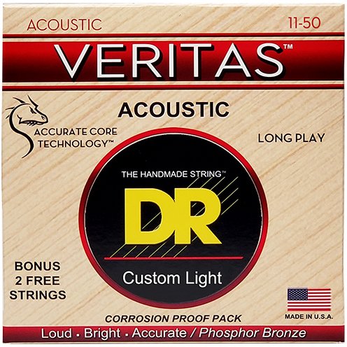 Dr Vta-11 Veritas Coated Core Custom Light 11-50 - Westerngitaarsnaren - Variation 1