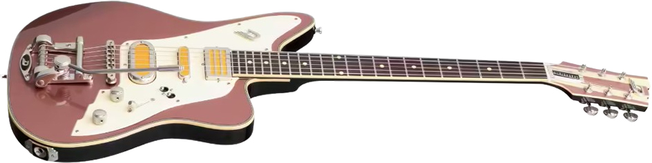 Duesenberg Bros. Landreth Joey's Guitar Signature  Rw Trem - Sunset Rose - Retro-rock elektrische gitaar - Variation 1