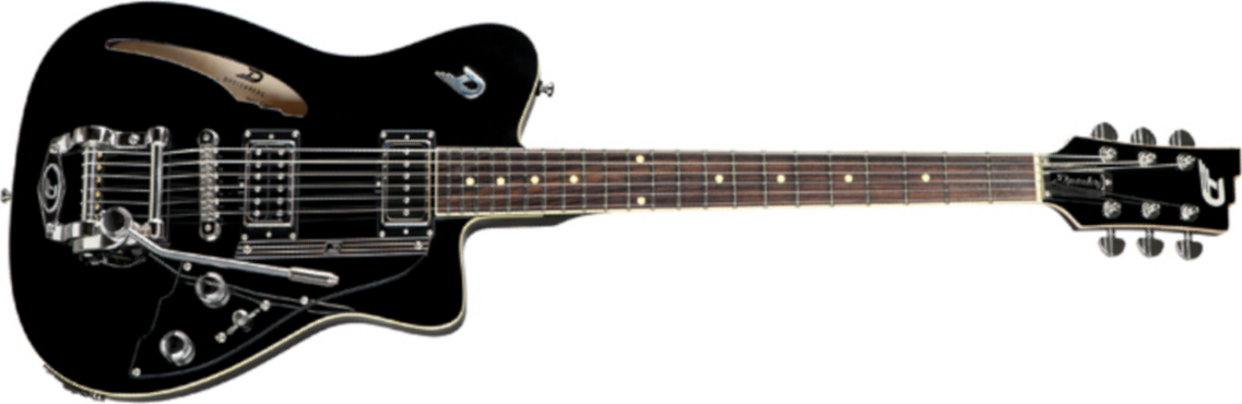 Duesenberg Caribou Hs Trem Rw - Black - Enkel gesneden elektrische gitaar - Main picture