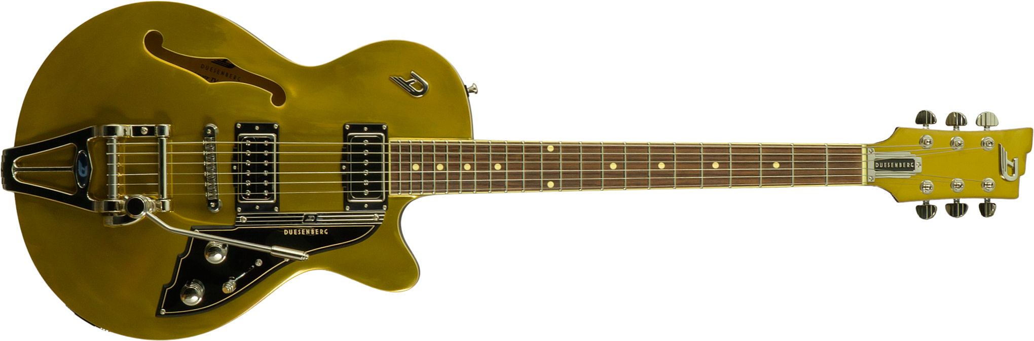 Duesenberg Custom Shop Starplayer Tv Hs Trem Rw #261290 - Hanover Gold - Semi hollow elektriche gitaar - Main picture