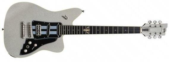 Duesenberg Dave Baksh Signature Alliance Hss Ht Rw - White Sparkle - Retro-rock elektrische gitaar - Main picture
