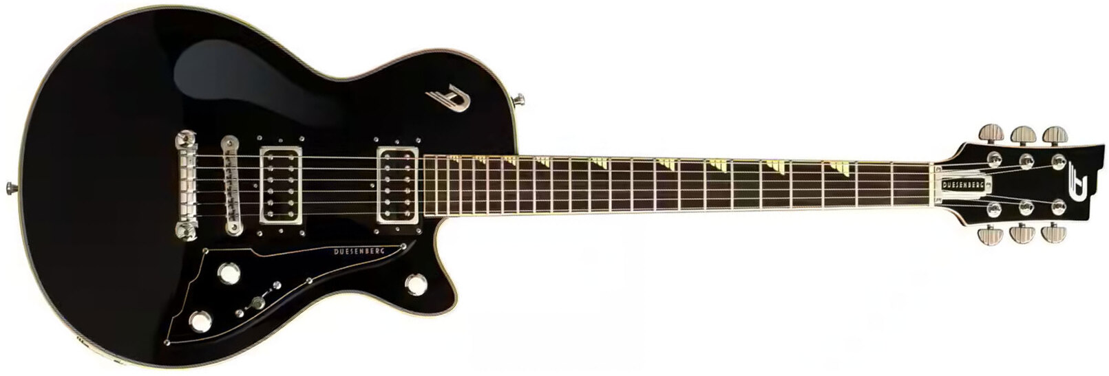 Duesenberg Fantom S 2h Ht Rw - Black - Enkel gesneden elektrische gitaar - Main picture