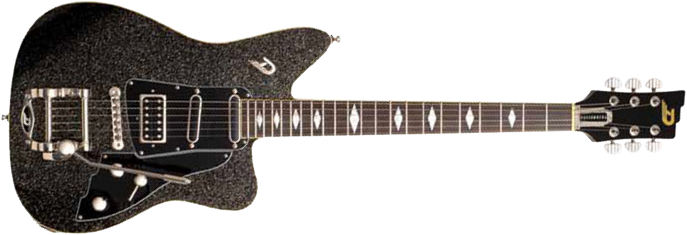 Duesenberg Paloma Hss Trem Rw - Black Sparkle - Enkel gesneden elektrische gitaar - Main picture