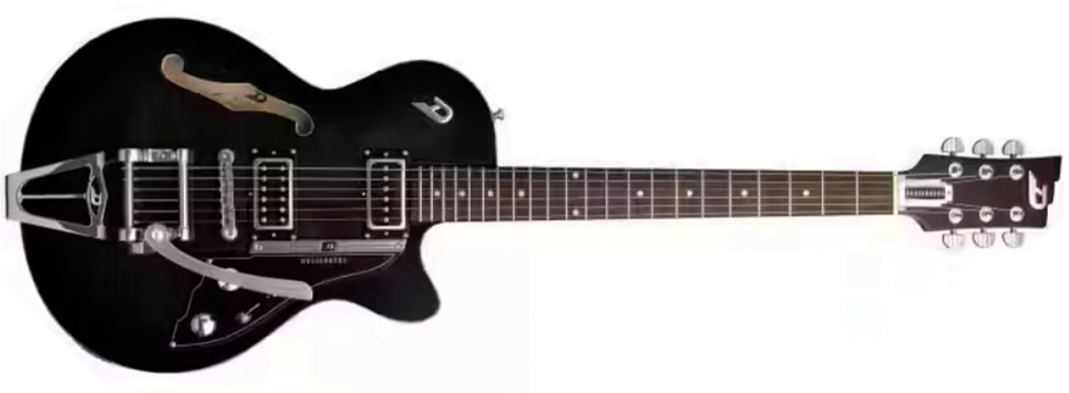 Duesenberg Starplayer Cbr Hs Trem Bigsby Rw - Transparent Black Burst - Semi hollow elektriche gitaar - Main picture