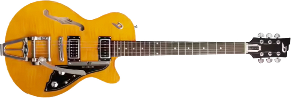 Duesenberg Starplayer Cbr Hs Trem Bigsby Rw - Transparent Honey - Semi hollow elektriche gitaar - Main picture