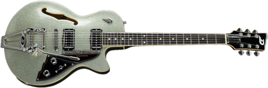 Duesenberg Starplayer Tv Hs Trem Rw - Silver Sparkle - Semi hollow elektriche gitaar - Main picture