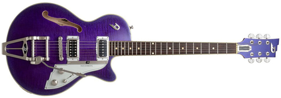 Duesenberg Starplayer Tv Hs Trem Rw - Galaxy Burst Purple Metallic - Semi hollow elektriche gitaar - Main picture