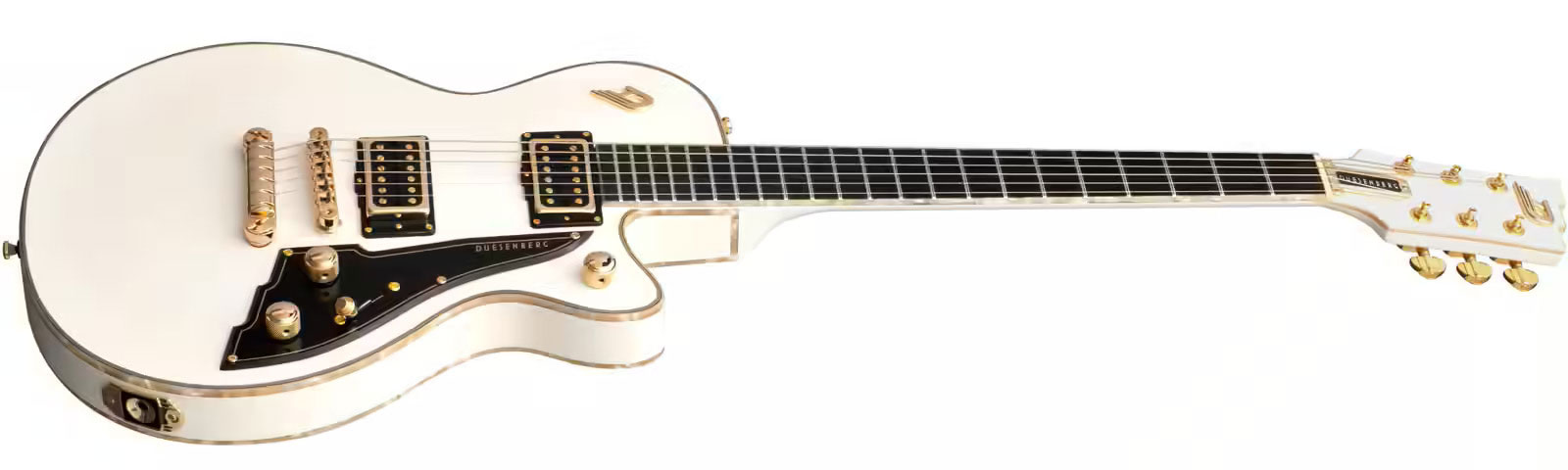 Duesenberg Fantom A 2h Ht Eb - Aged White - Enkel gesneden elektrische gitaar - Variation 2