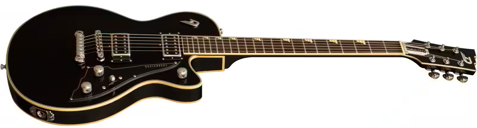 Duesenberg Fantom S 2h Ht Rw - Black - Enkel gesneden elektrische gitaar - Variation 2