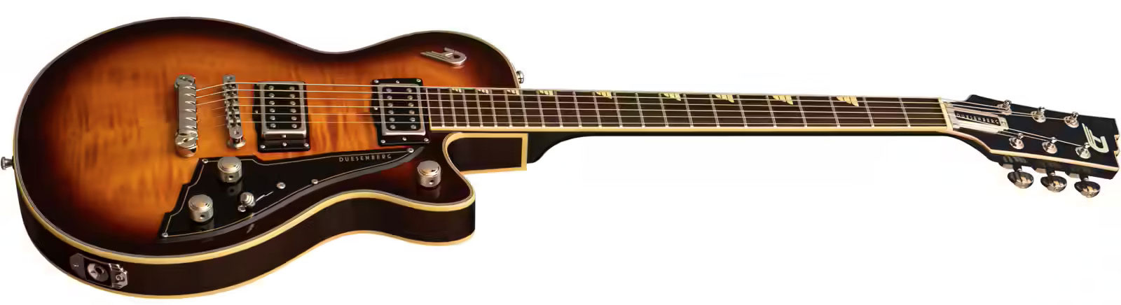 Duesenberg Fantom S 2h Ht Rw - Tobacco Burst - Enkel gesneden elektrische gitaar - Variation 2