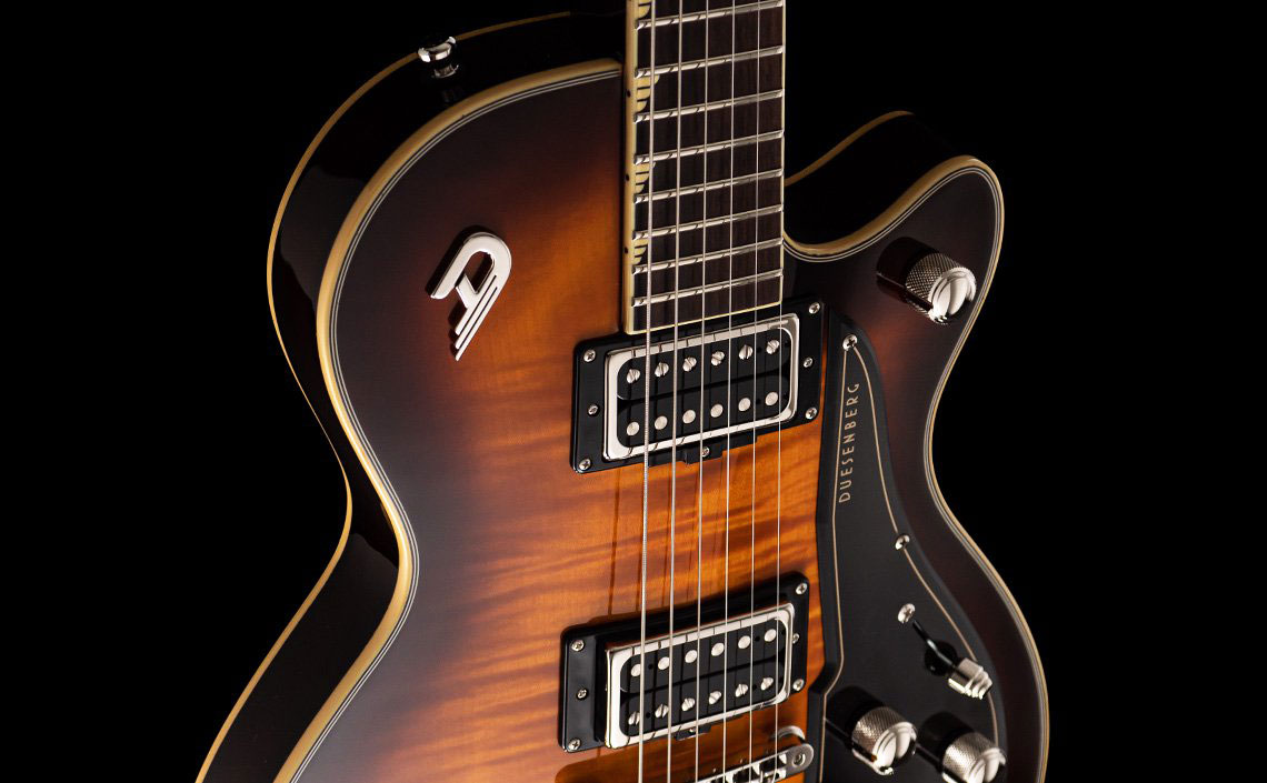 Duesenberg Fantom S 2h Ht Rw - Tobacco Burst - Enkel gesneden elektrische gitaar - Variation 3