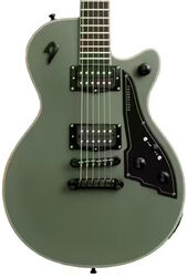 Enkel gesneden elektrische gitaar Duesenberg Fantom Series A - Matte olive