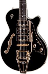 Semi hollow elektriche gitaar Duesenberg Starplayer Custom - Black