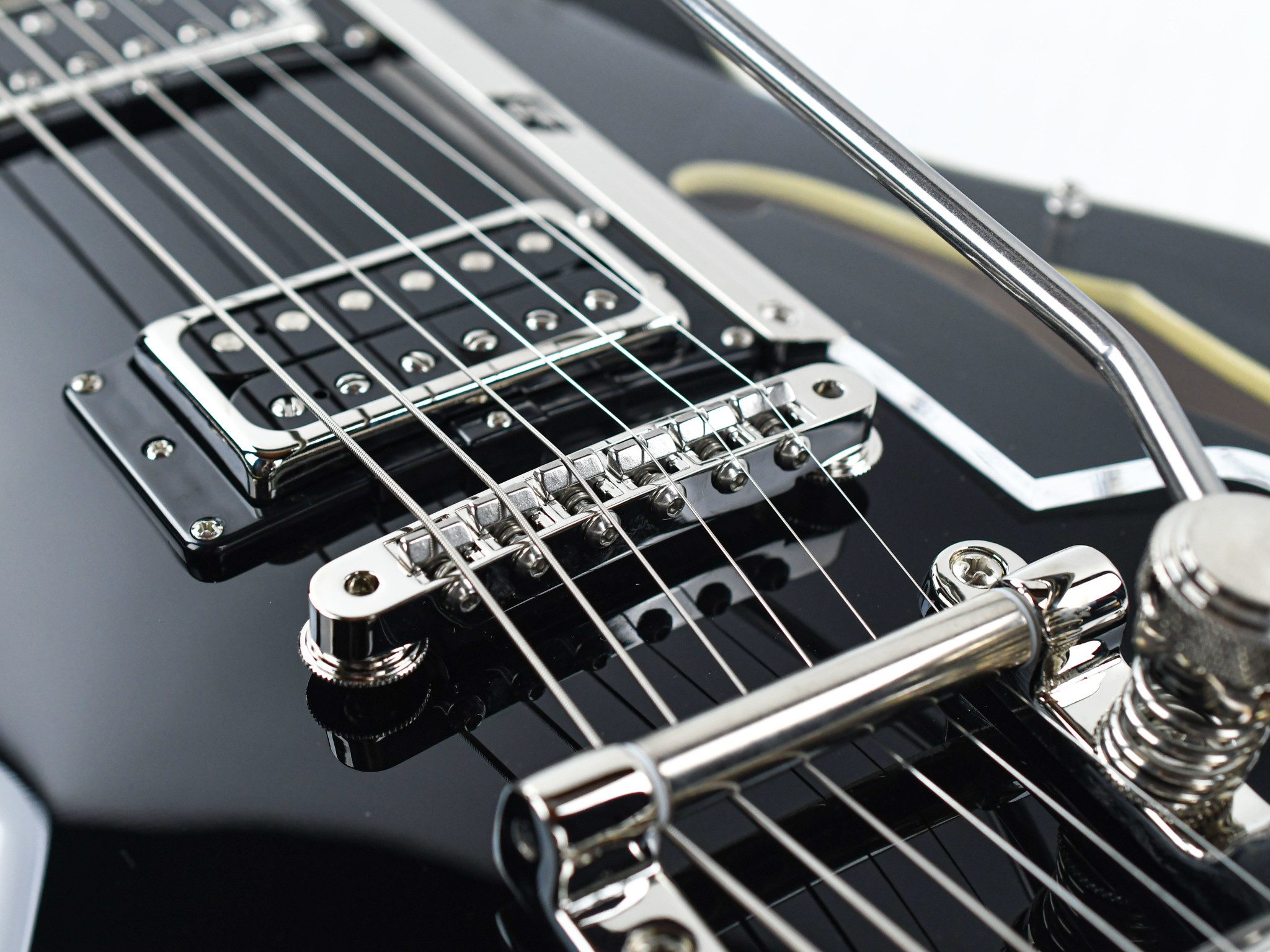 Duesenberg Starplayer Tv Deluxe Double F-hole Hs Trem Rw - Black - Semi hollow elektriche gitaar - Variation 2