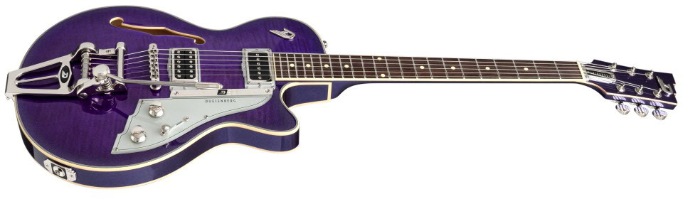 Duesenberg Starplayer Tv Hs Trem Rw - Galaxy Burst Purple Metallic - Semi hollow elektriche gitaar - Variation 1