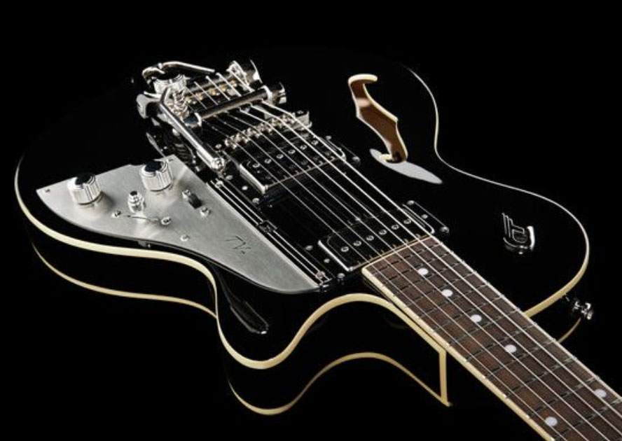 Duesenberg Starplayer Tv+ Piezo Hs Trem Rw - Black - Semi hollow elektriche gitaar - Variation 3