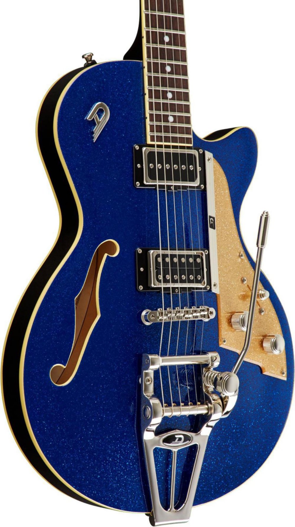 Duesenberg Starplayer Tv Hs Trem Rw - Sparkle Blue - Semi hollow elektriche gitaar - Variation 1