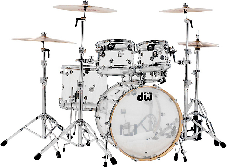 Dw Design Series Kit 5 FÛts Fusion 22'' Acrylic - 5 Futs - Acrylic - Fusion drumstel - Main picture