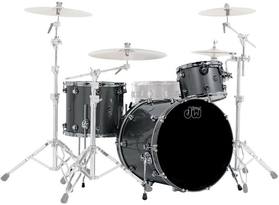 Dw Performance Lacquer - 3 FÛts - Ebony Stain - Rock drumstel - Main picture